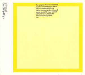 Pet Shop Boys - Bilingual / Further Listening 1995–1997