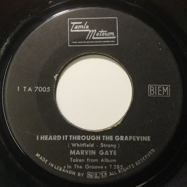 Buy AS IS Vintage 7 Marvin Gaye Vinyl Record I Heard It Thru the Grapevine  Online in India 