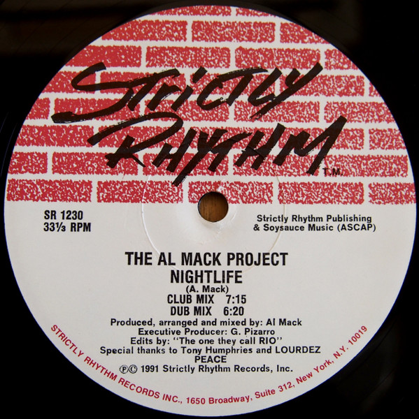 The Al Mack Project – Nightlife / Desire (1991, Vinyl) - Discogs