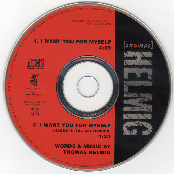 descargar álbum Thomas Helmig - I Want You For Myself