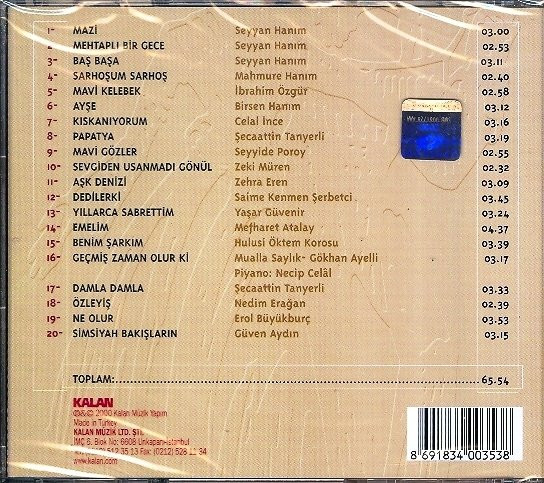 Album herunterladen Various - Geçmişten Günümüze Tangolarımız