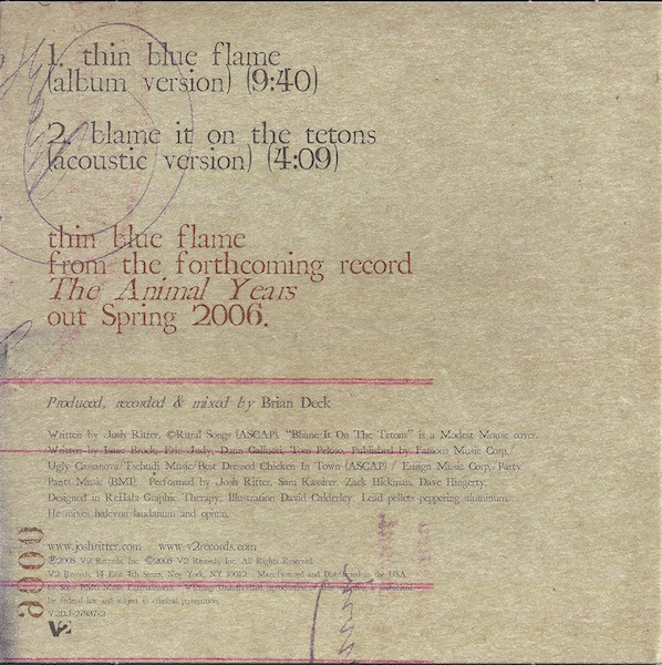 last ned album Josh Ritter - Thin Blue Flame
