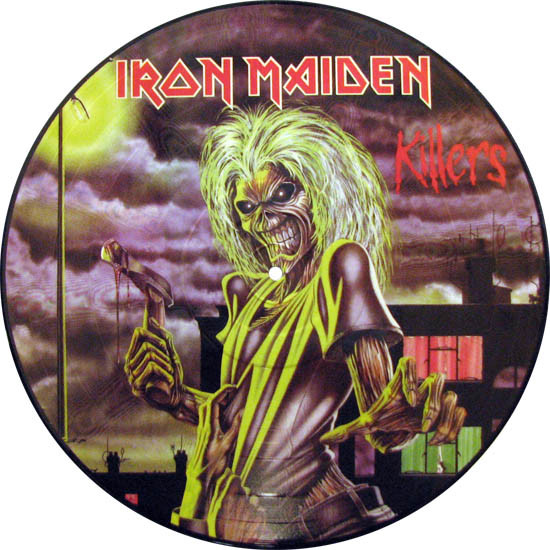 Iron Maiden Killers - Vintage vinyl album cover Stock Photo - Alamy