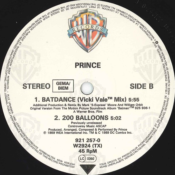 Album herunterladen Prince - Batdance