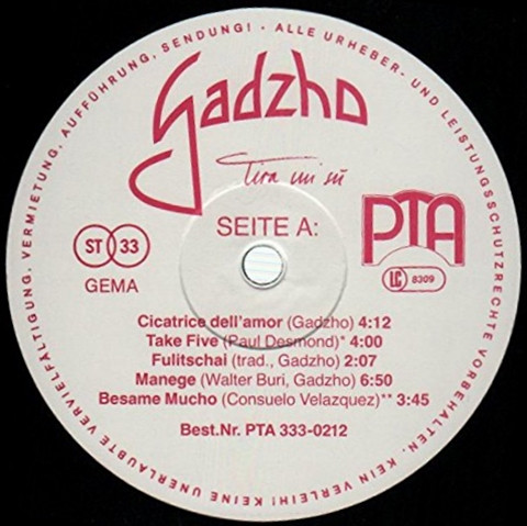 baixar álbum Gadzho - Tira Mi Su
