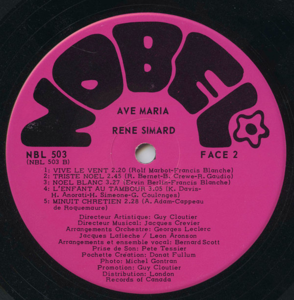 René Simard - Ave Maria | Nobel (NBL 503) - 4