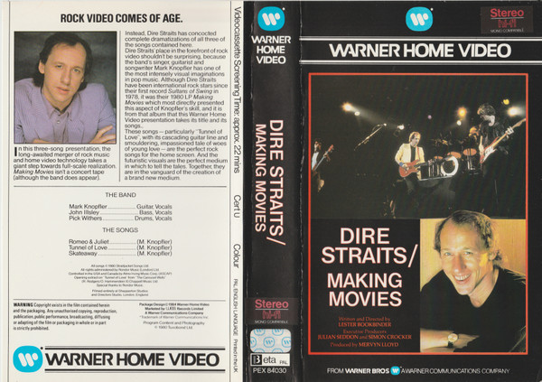 Dire Straits – Making Movies (1984, Betamax) - Discogs