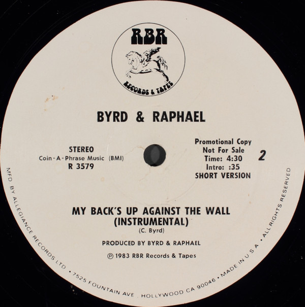 Album herunterladen Byrd & Raphael - My Backs Up Against The Wall