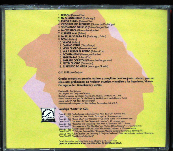 ladda ner album Joe Quijano & His Conjunto Cachana - Cositas Sueltas Vol 8