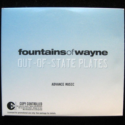 Fountains Of Wayne – Out-Of-State Plates (2005, CD) - Discogs
