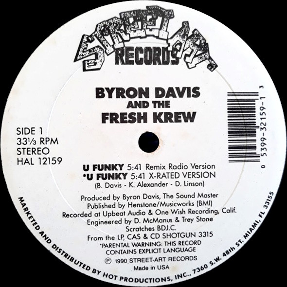 lataa albumi Byron Davis And The Fresh Krew - U Funky Remix Got To Give It Up Remix