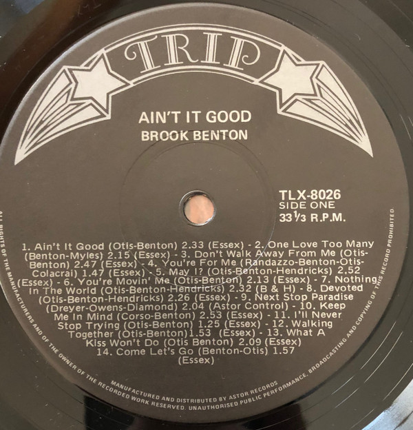 lataa albumi Brook Benton - Aint It Good