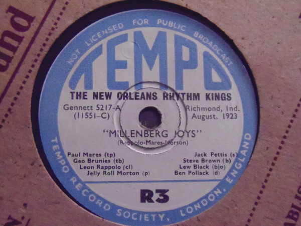 lataa albumi New Orleans Rhythm Kings - Milenberg Joys Mr Jelly Lord
