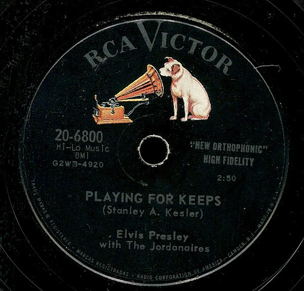 Elvis Presley – Playing For Keeps / Too Much (1957, Shellac) - Discogs