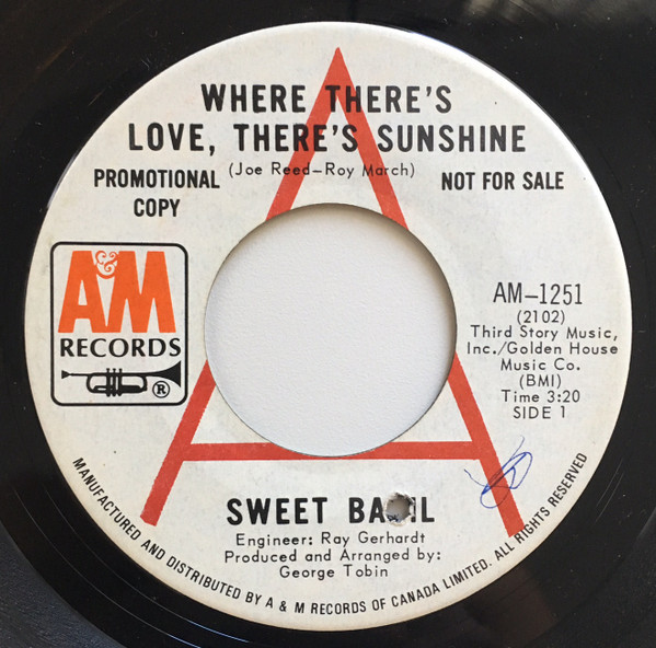 descargar álbum Sweet Basil - Where Theres Love Theres Sunshine Do You Believe In The Magic Of Love