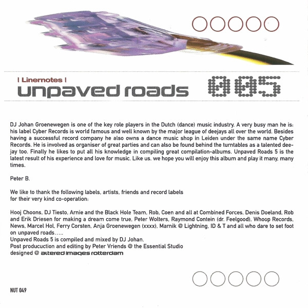 descargar álbum Dj Johan - Unpaved Roads 005