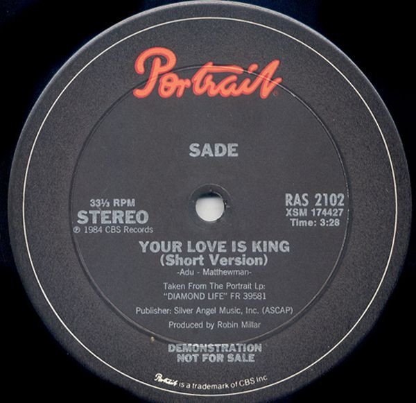 Sade - Your Love Is King Framed Picture Sleeve Gold 45 Record Display -  Gold Record Outlet Album and Disc Collectible Memorabilia