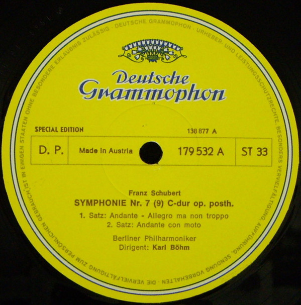 télécharger l'album Franz Schubert, Berliner Philharmoniker, Karl Böhm - Symonie Nr 9 C dur Op Posth