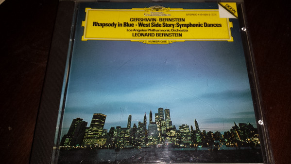 Album herunterladen Gershwin, Leonard Bernstein, Los Angeles Philharmonic Orchestra - Rhapsody In Blue West Side Story Symphonic Dances