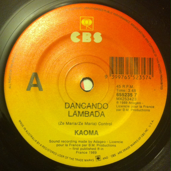 Kaoma – Dancando Lambada (1989, Vinyl) - Discogs