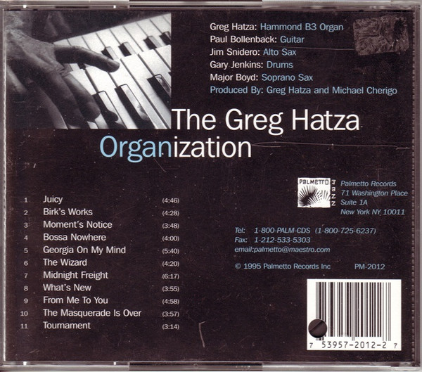 ladda ner album Greg Hatza ORGANization - Organization