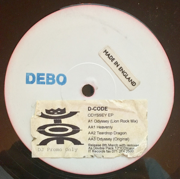 D-Code – Odyssey EP (1993, Vinyl) - Discogs
