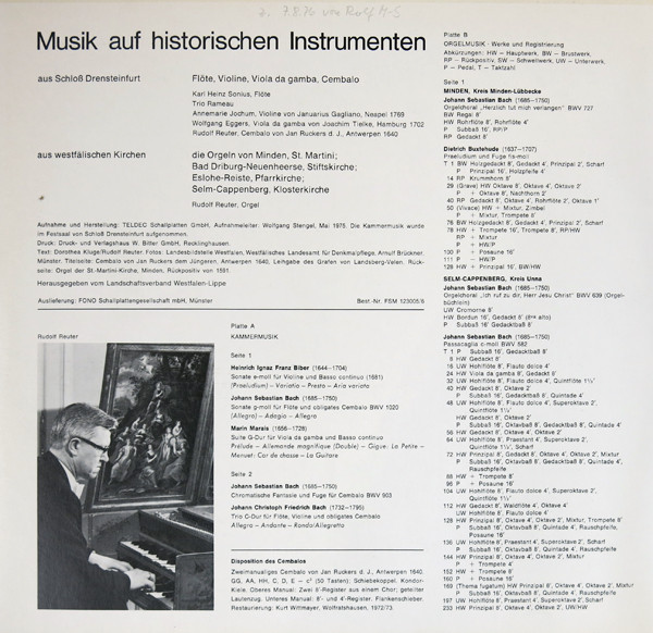 last ned album Various - Musik Auf Historischen Instrumenten Folge 3