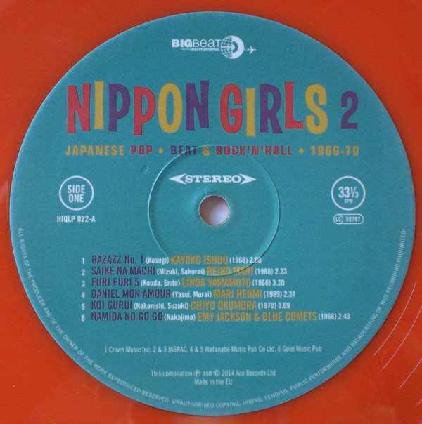 Nippon Girls 2: Japanese Pop, Beat & Rock'N'Roll 1966-70