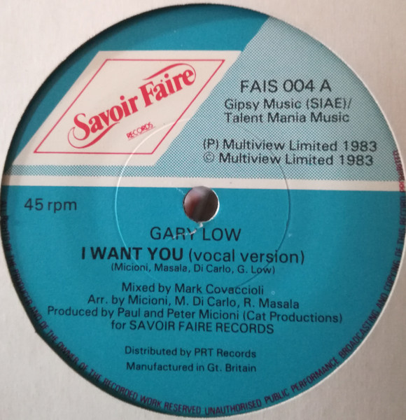 Gary Low - I Want You | Releases | Discogs