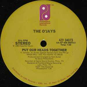 The O'Jays - Put Our Heads Together album cover