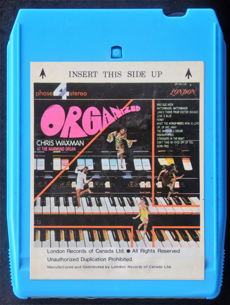 Chris Waxman – Organized (8-Track Cartridge) - Discogs