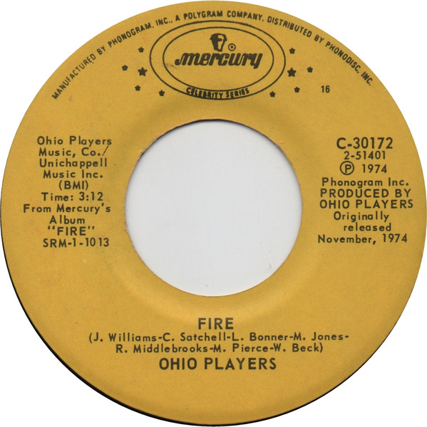 Ohio Players – Fire / Sweet Sticky Thing (Yellow Labels, Vinyl 