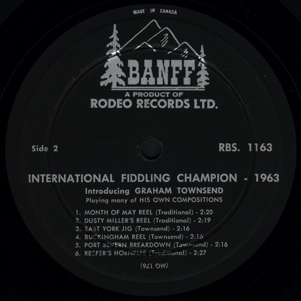 baixar álbum Graham Townsend - International Fiddling Champion 1963