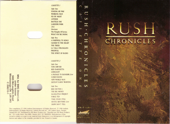 Rush – Chronicles (1990, CD) - Discogs