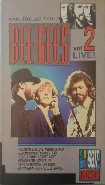 Bee Gees – Bee Gees Live - One For All Tour - Vol 2 (1990, VHS) - Discogs