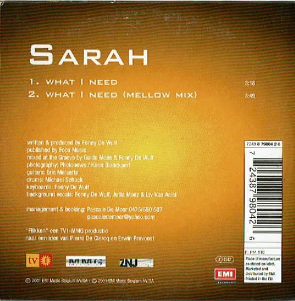 baixar álbum Sarah - What I Need