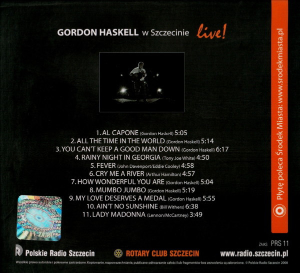 descargar álbum Gordon Haskell - w Szczecinie Live