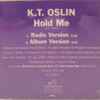 K.T. Oslin - Hold Me