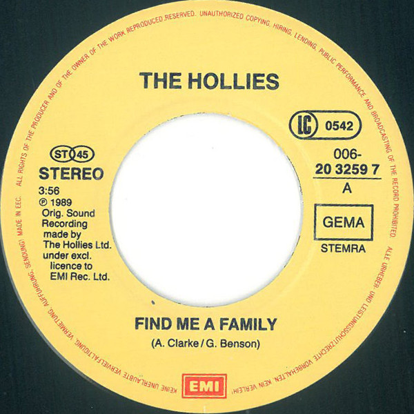 Album herunterladen The Hollies - Find Me A Family