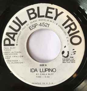 Paul Bley Trio - Ida Lupino / Cartoon アルバムカバー