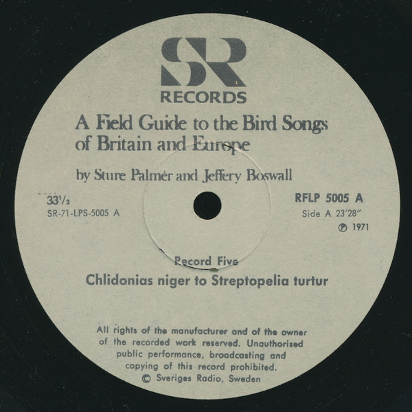 Album herunterladen No Artist - The Peterson Field Guide To The Bird Songs Of Britain And Europe Record 5