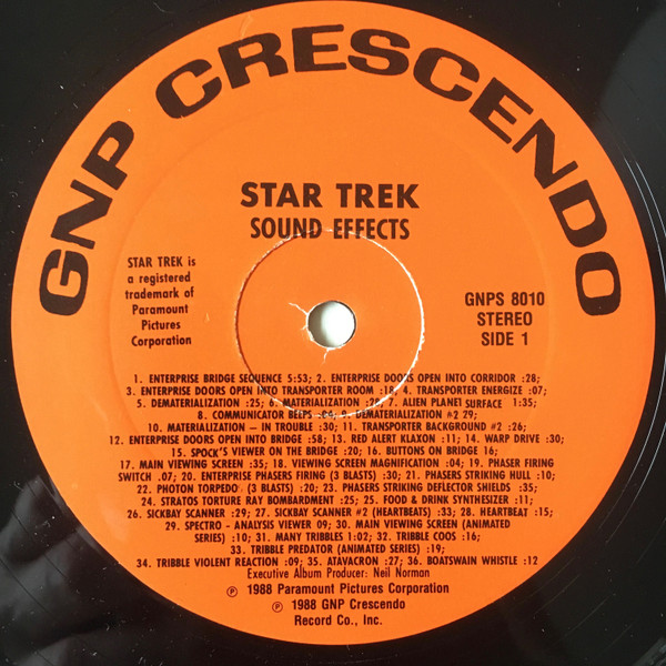 ladda ner album Various - Star Trek Sound Effects From The Original TV Soundtrack