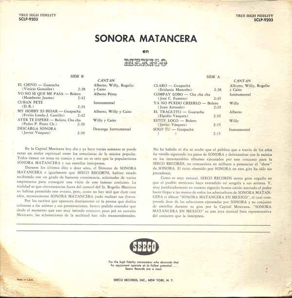 last ned album Download La Sonora Matancera - En México album