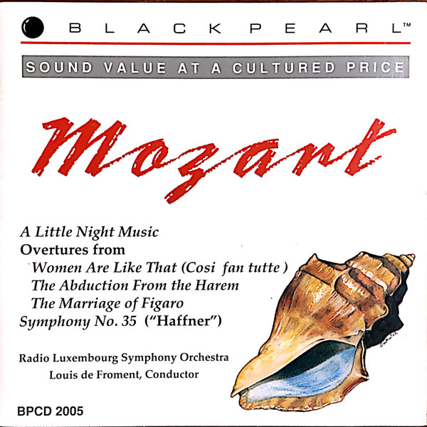 last ned album Wolfgang Amadeus Mozart, Orchestra Of Radio Luxembourg, Louis De Froment - Mozart