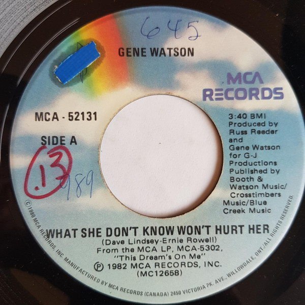 last ned album Gene Watson - Fightin Fire With Fire What She Dont Know Wont Hurt Her