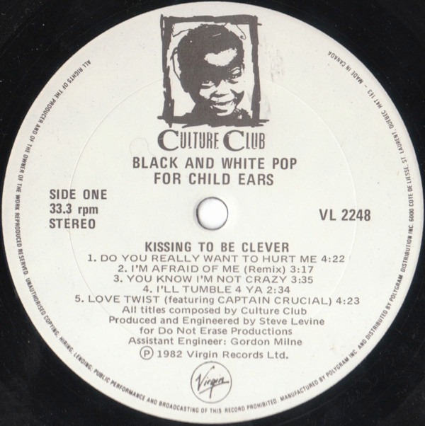 Culture Club - Kissing To Be Clever | Virgin (VL 2248) - 3