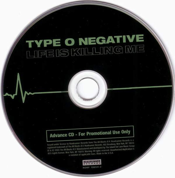 Type O Negative – I Don't Wanna Be Me (2003, Cardboard Sleeve, CD) - Discogs