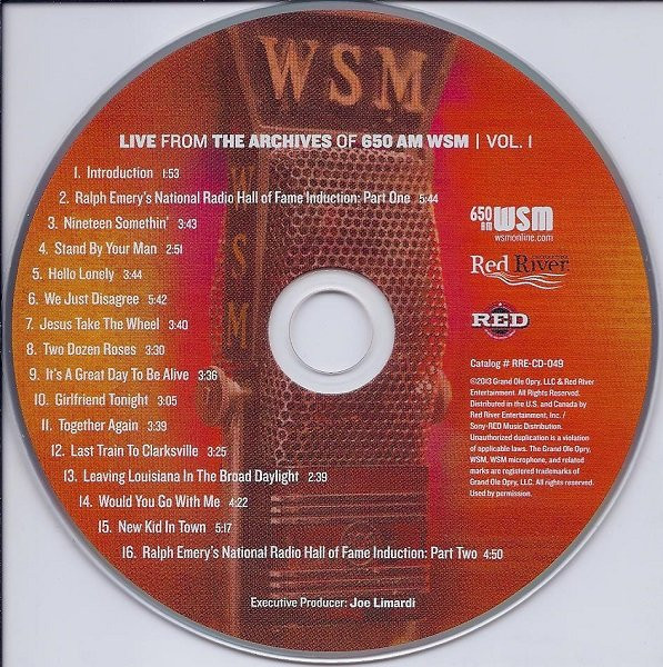 ladda ner album Various - Live From The Archives Of 650 AM WSM Vol 1