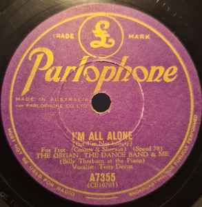 The Organ, The Dance Band & Me - Cheerio / I'm All Alone album cover