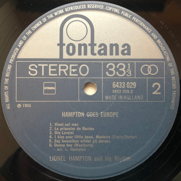 descargar álbum Lionel Hampton And His Rhythm - Hampton Goes Europe